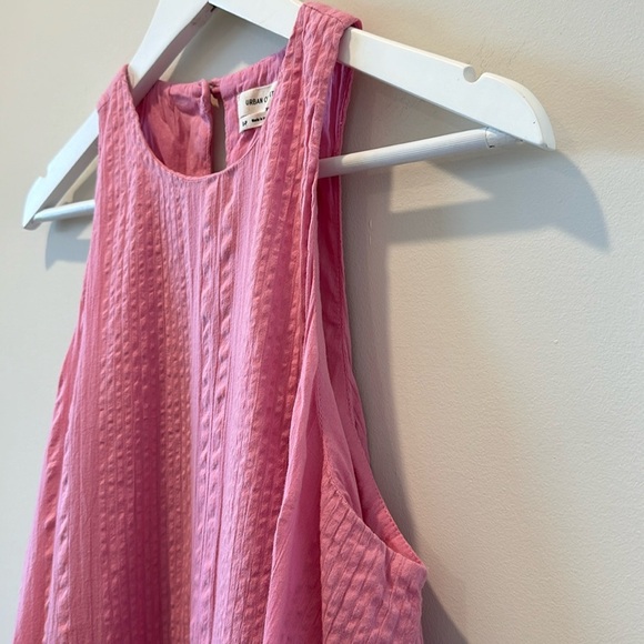 Urban Outfitters Bubblegum Barbie Pink Maisy High Neck Sleeveless Frock Dress S - Picture 4 of 10